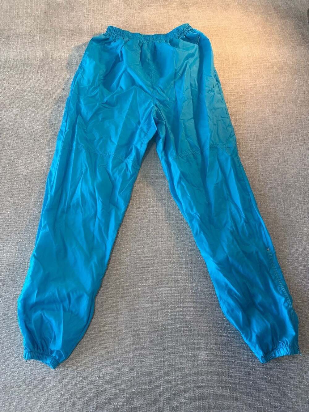 Vintage Nike Nylon Track Pants Blue Size M